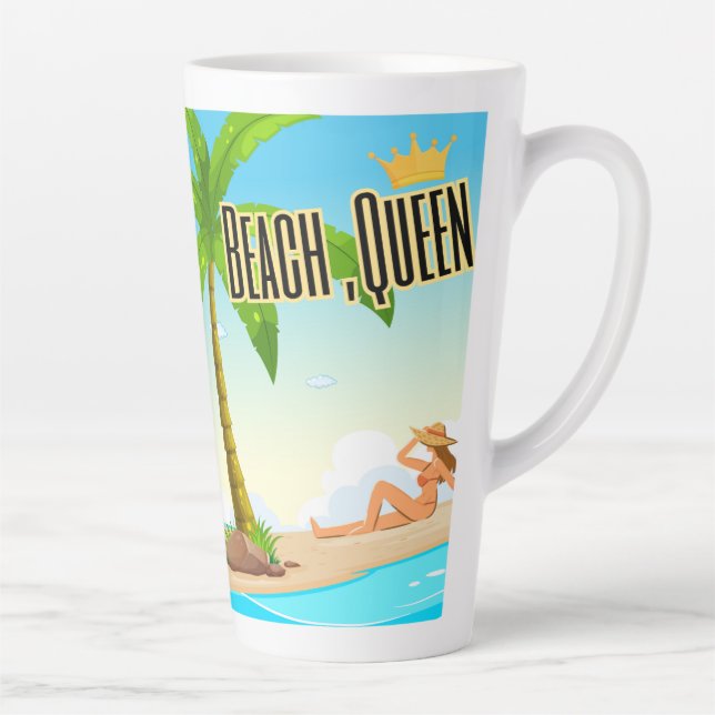 Taza De Café Latte reina de la voz (Derecha)
