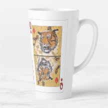 Reina del tigre Tall Latte Mug