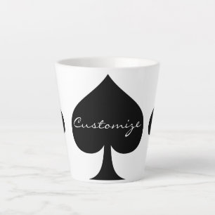 Taza De Café Latte Reina negra de espadas Thunder_Cove negro