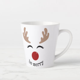 TAZA DE CAFÉ LATTE REINDEER BE MERRY LATTE MUG