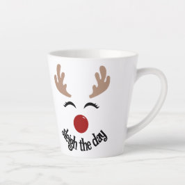 TAZA DE CAFÉ LATTE REINDEER SLEIGH THE DAY MUG