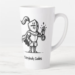 Taza De Café Latte Reino del Algoritmo Latte Mug