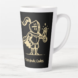 Taza De Café Latte Reino del Algoritmo Latte Mug