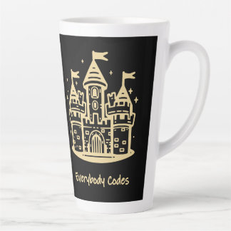 Taza De Café Latte Reino del Algoritmo Latte Mug