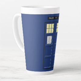 Taza De Café Latte Reino Unido - Policía Azul - Casilla 1