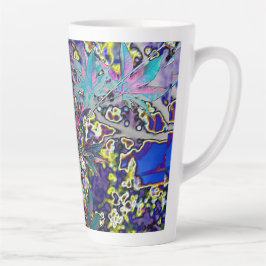 Taza De Café Latte Relieve metalizado de arce