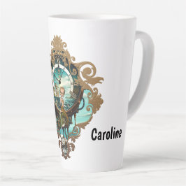 Taza De Café Latte Reloj de vapor fantástico