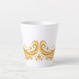 Taza De Café Latte Remolinos Galácticos y Estrellas Celestiales