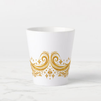 Taza De Café Latte Remolinos Galácticos y Estrellas Celestiales