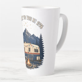 Taza De Café Latte Remolque de Camping 4 de Julio Montañas
