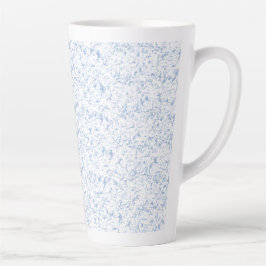 Taza De Café Latte Repetida, sutil, texturada, con fondo blanco