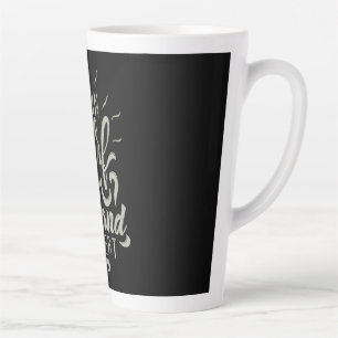 Taza De Café Latte Repetir la arena de Sun Surf