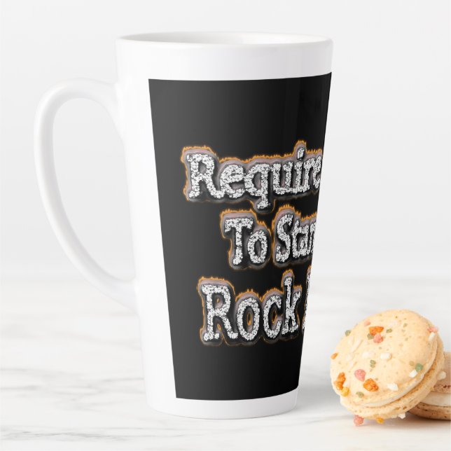 Taza De Café Latte "Requerir Valor" Diseño Cuto. ¡Hazte con una en Za (In situ)