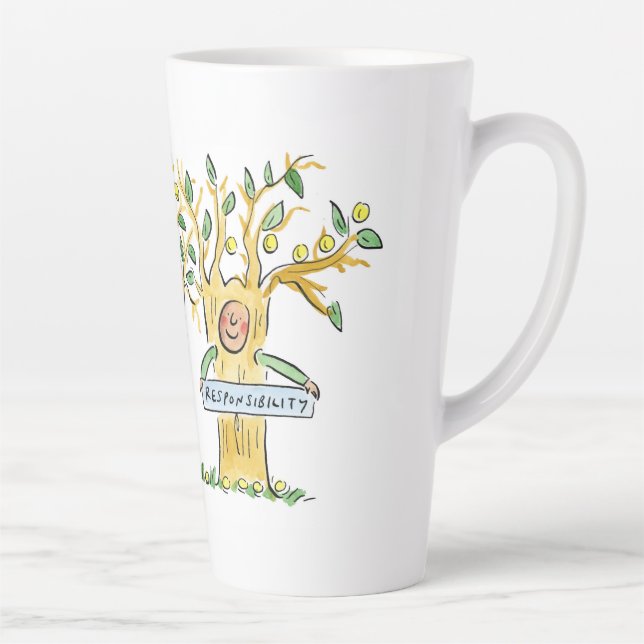 Taza De Café Latte Responsabilidad social empresarial (Derecha)