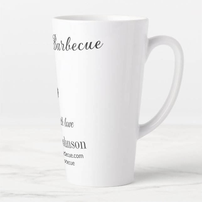 Taza De Café Latte Restaurante barbacoa cocina página web de medios s (Derecha)