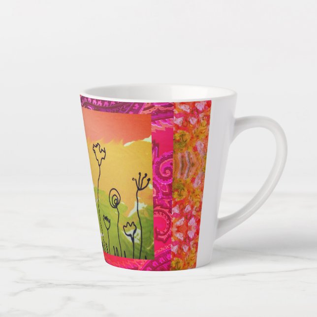 Taza De Café Latte Resumen 7 (Derecha)