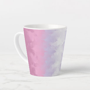 Taza De Café Latte Resumen Bandera del Orgullo Bisexual