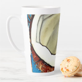 Taza De Café Latte Resumen Colección de coco