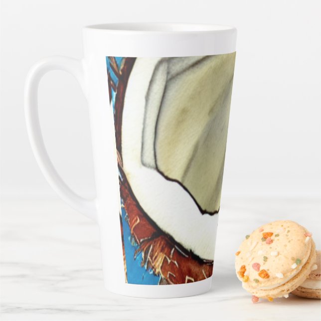 Taza De Café Latte Resumen Colección de coco (In situ)