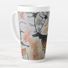 Taza De Café Latte Resumen de arte cueva latte mug