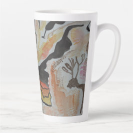 Taza De Café Latte Resumen de arte cueva latte mug