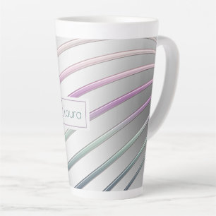 Taza De Café Latte Resumen de líneas de gradiente café Mug