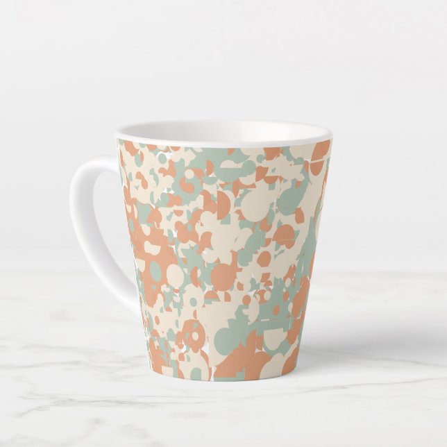Taza De Café Latte Resumen de Otoño (Ángulo izquierdo)