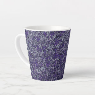 Taza De Café Latte Resumen de textura Metalizado de color púrpura osc