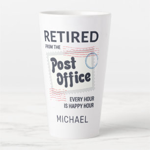 Taza De Café Latte Retiro de trabajador postal Mailman Funny