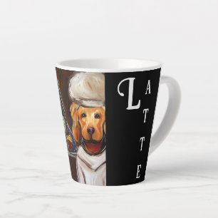 TAZA DE CAFÉ LATTE RETRIEVER DORADO