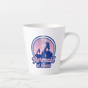 Taza De Café Latte Retro Mermaid