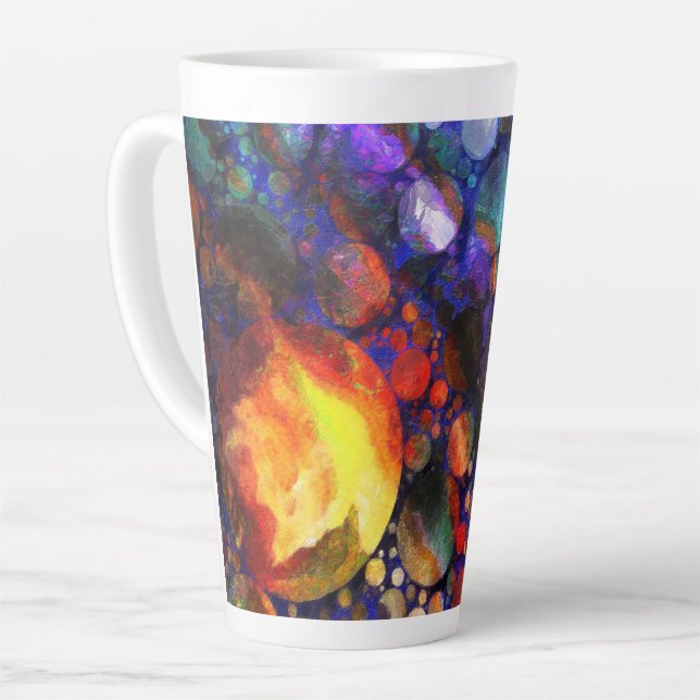 Taza De Café Latte Reunión De Los Planetas (Ángulo izquierdo)