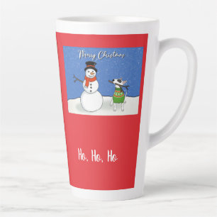 Taza De Café Latte Rex The TV Terrier Navidades Latte Mug