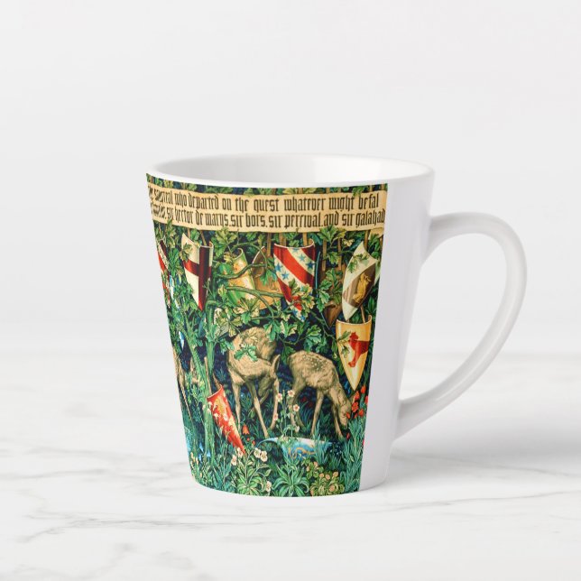 Taza De Café Latte Rey Medieval Arthur William Morris (Derecha)