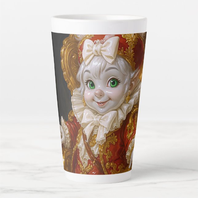 Taza De Café Latte Rey niño real (Anverso)