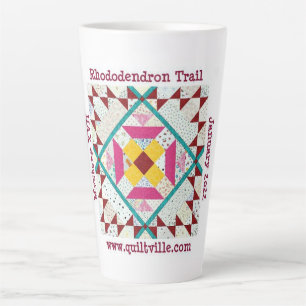 Taza De Café Latte Rhododendron Trail Latte mug
