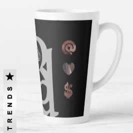 Taza De Café Latte RICH Latte Mug Resumen Decoración interior de tend