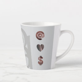 Taza De Café Latte RICH Latte Mug Resumen Decoración interior de tend