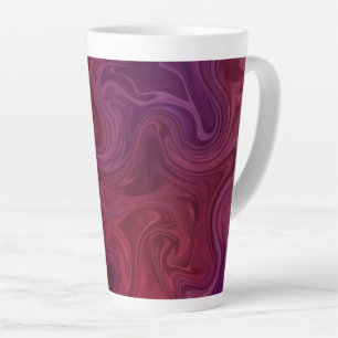 Taza De Café Latte Rico vino tinto púrpura flujo orgánico