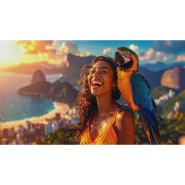 TAZA DE CAFÉ LATTE RIO - WE LOVE RIO -