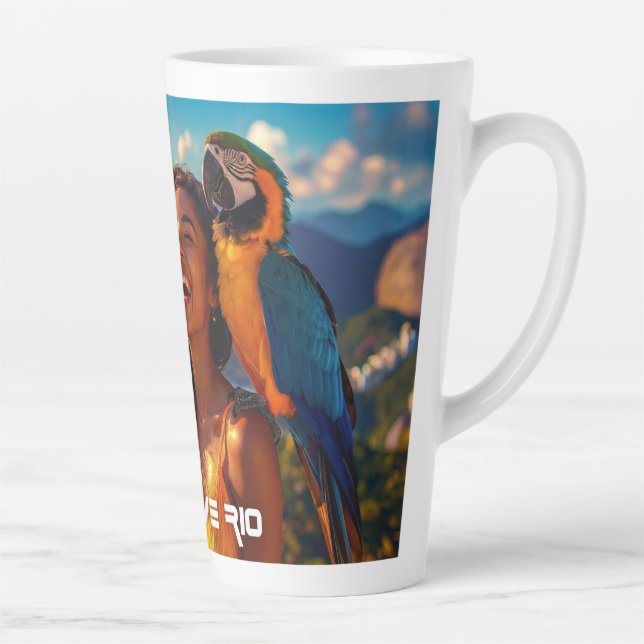 TAZA DE CAFÉ LATTE RIO - WE LOVE RIO - (Derecha)