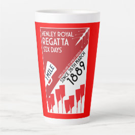 Taza De Café Latte Ríos británicos Thames Regatta