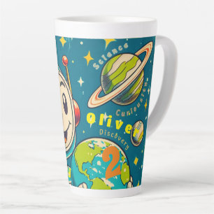 Taza De Café Latte Robot vintage en descubrimiento de curiosidad en c