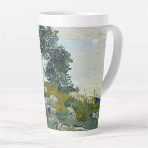 Taza De Café Latte Rocas con Roble, Pintura al Óleo de Van Gogh