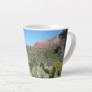 Taza De Café Latte Rocas rojas y cactus I