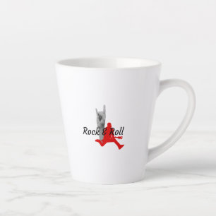 Taza De Café Latte Rock And Roll