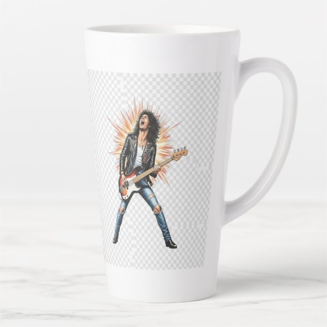 Taza De Café Latte Rock star coffee latte (Derecha)