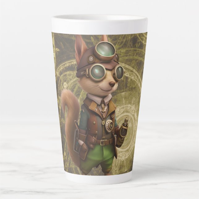 Taza De Café Latte Rocky | Ardilla de vapor (Anverso)
