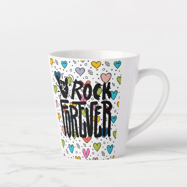 Taza De Café Latte rodar para siempre (Derecha)