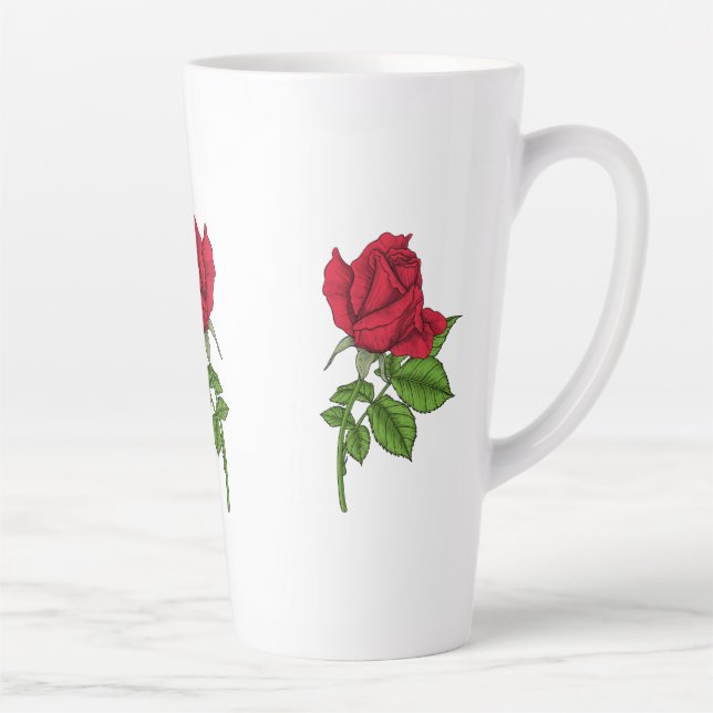 Taza De Café Latte Rojo (Derecha)